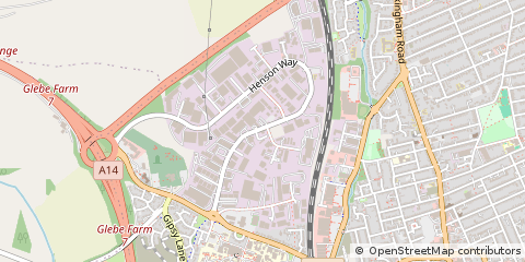 Map of Kettering, Northamptonshire
