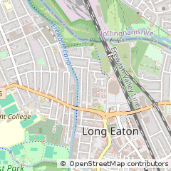 Map of Nottingham, Nottinghamshire