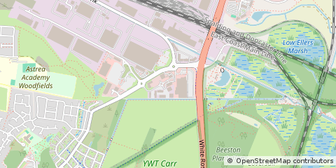 Map of Doncaster, South Yorkshire