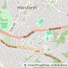 Map of Leeds, West Yorkshire