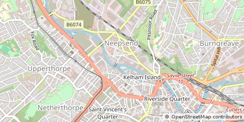Map of Sheffield
