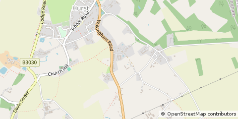 Map of Reading, Buckinghamshire
