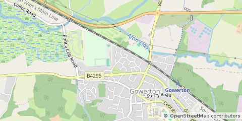 Map of Swansea, West Glamorgan
