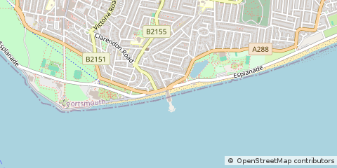 Map of Southsea, Hampshire