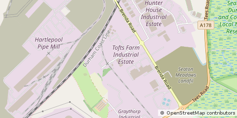 Map of Hartlepool
