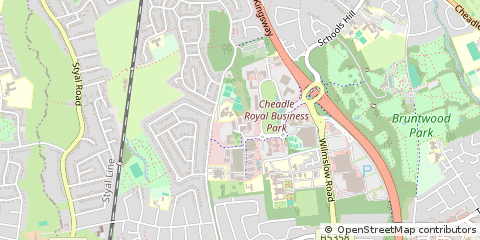 Map of Cheadle, Stockport, Greater Manchester