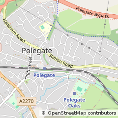 Map of Polegate, East Sussex