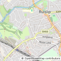 Map of Ruislip, Middlesex