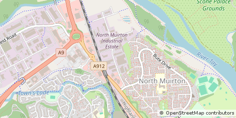 Map of North Muirton Industrial Estate, Perth