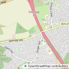 Map of Addlestone, Surrey
