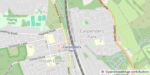 Map of Carpenders Park, Watford
