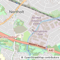 Map of Northolt, Middlesex