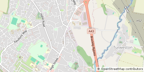Map of Brackley, Northamptonshire
