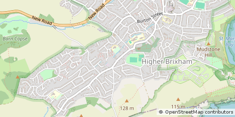 Map of Brixham, Devon