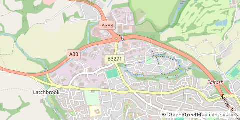 Map of Saltash