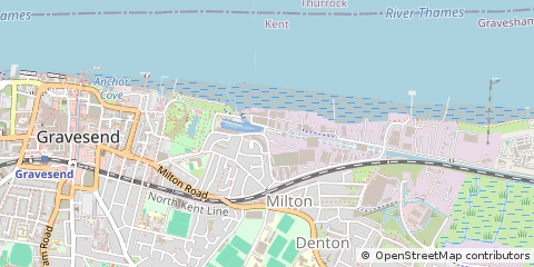 Map of Gravesend