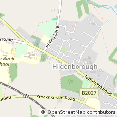 Map of Hildenborough, Kent