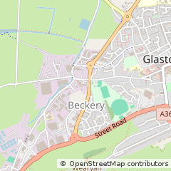 Map of Glastonbury, Somerset