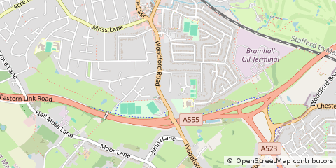 Map of Stockport, Cheshire