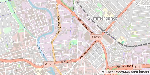 Map of Hull, East Yorkshire