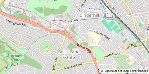 Map of Nottingham