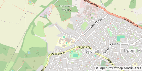 Map of Swadlincote