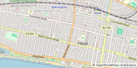 Map of Hove, East Sussex