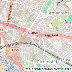 Map of Leeds, West Yorkshire