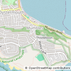 Map of Mumbles, Swansea