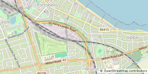 Map of Edinburgh, South Lanarkshire