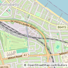 Map of Edinburgh, South Lanarkshire