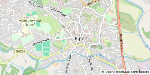 Map of Ripon, North Yorkshire