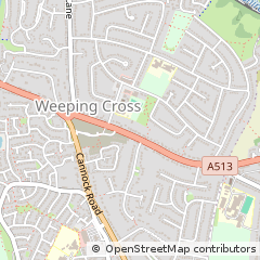 Map of Stafford, Staffordshire