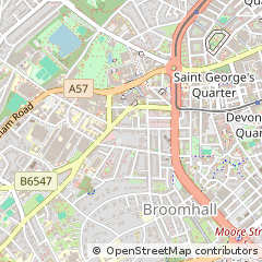 Map of Sheffield
