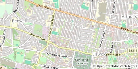 Map of Newcastle Upon Tyne