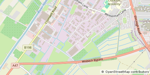 Map of Wisbech, Cambridgeshire