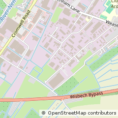 Map of Wisbech, Cambridgeshire