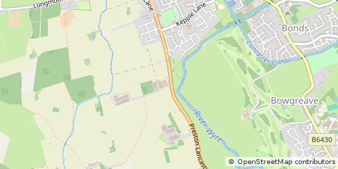 Map of Preston Lancashire, Lancashire
