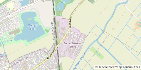 Map of Peterborough, Cambridgeshire