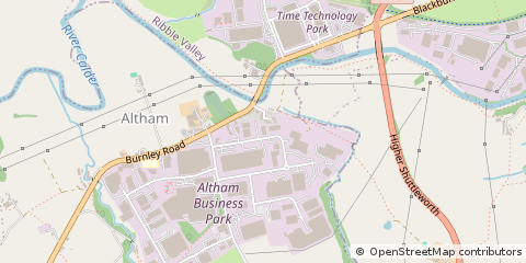 Map of Accrington, Lancashire