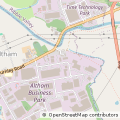 Map of Accrington, Lancashire