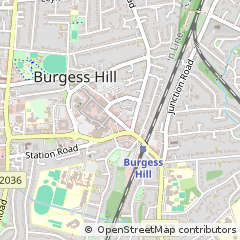 Map of Burgess Hill, West Sussex