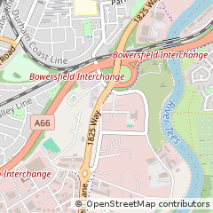 Map of Stockton-on-Tees, Cleveland