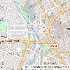 Map of Leicester
