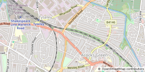 Map of Birmingham, West Midlands