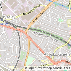 Map of Birmingham, West Midlands
