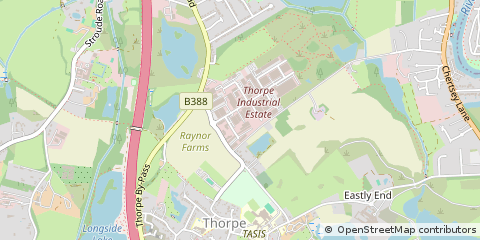 Map of Egham, Surrey