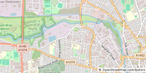 Map of Norwich, Norfolk