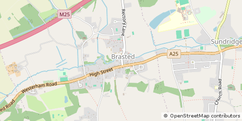Map of Westerham, Kent