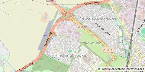 Map of Huntingdon, Cambridgeshire